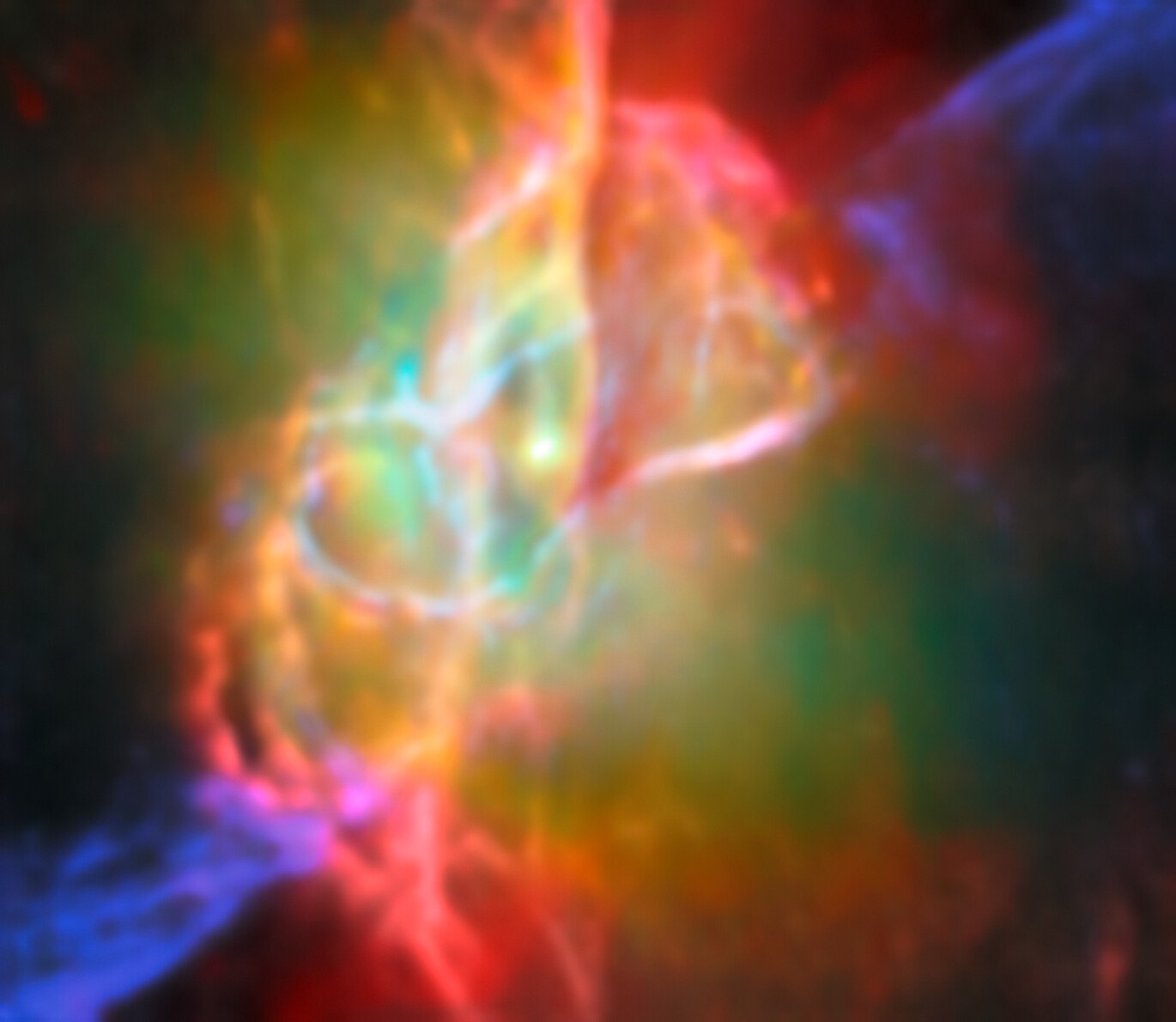Туманность Бабочка NGC 6302: снимок «Джеймса Уэбба» и ALMA